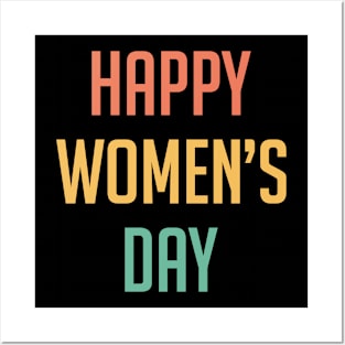 Happy Women's Day Vintage Style Posters and Art